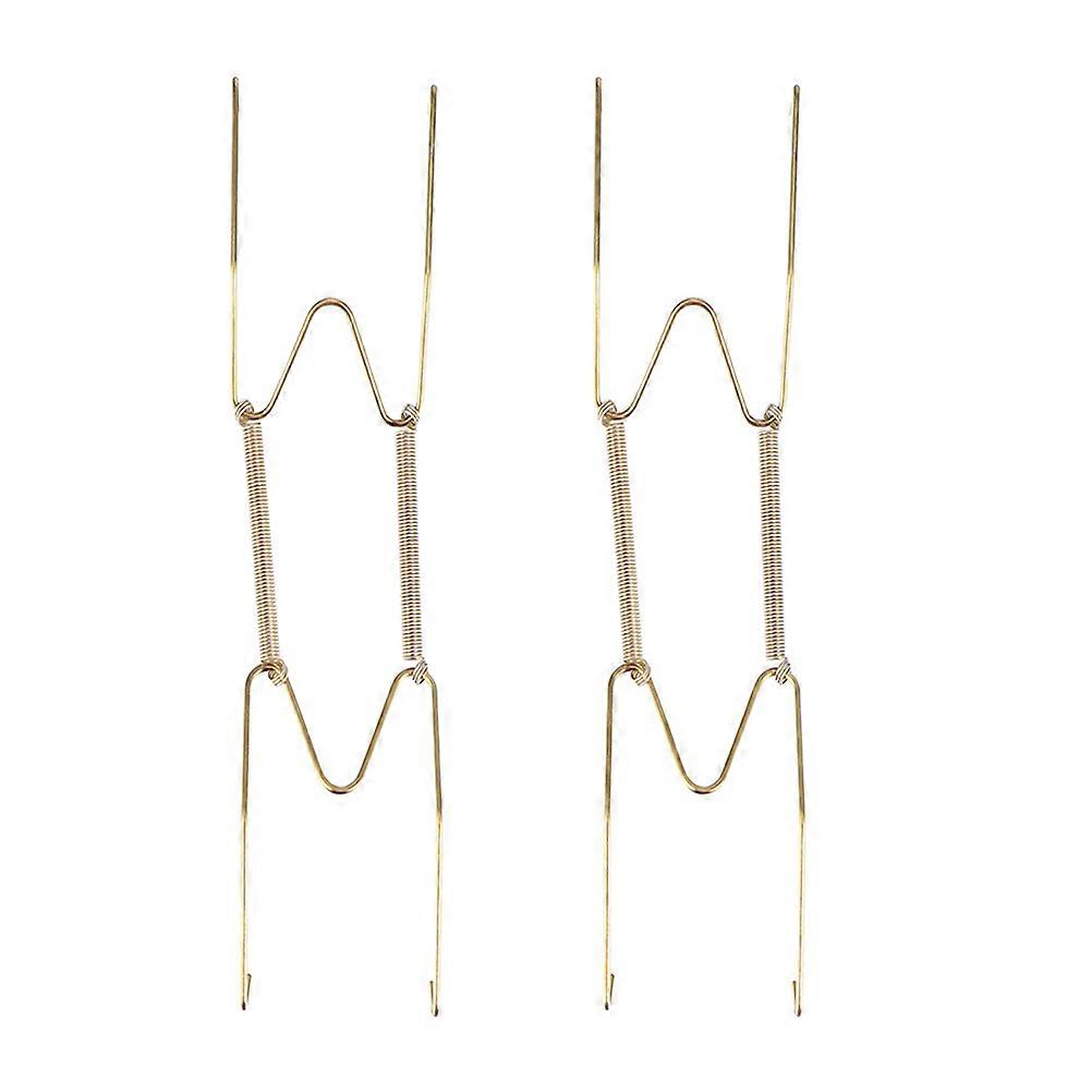 Wandtellerhalter W-Form, 8-teilig, Gold