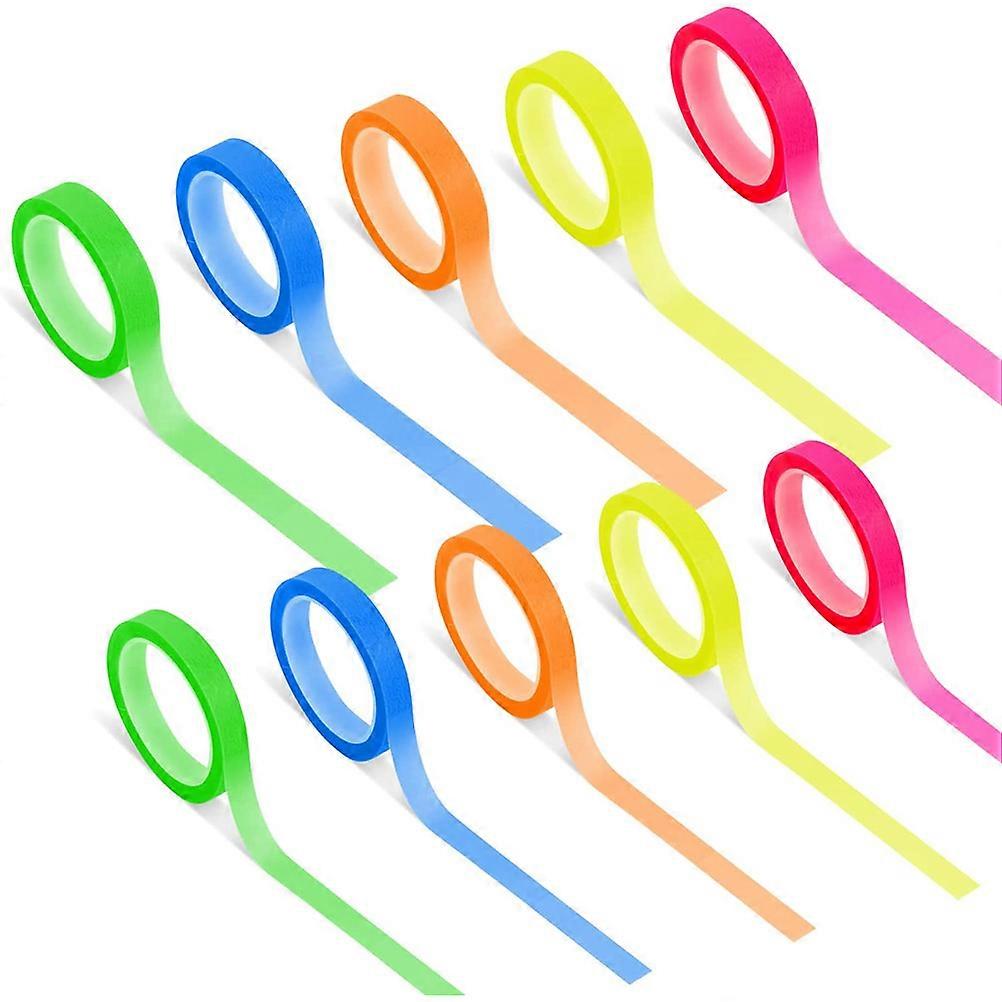 Multi-Function Sticky Tabs Pet Highlighter Tape for Study with 60 Rolls