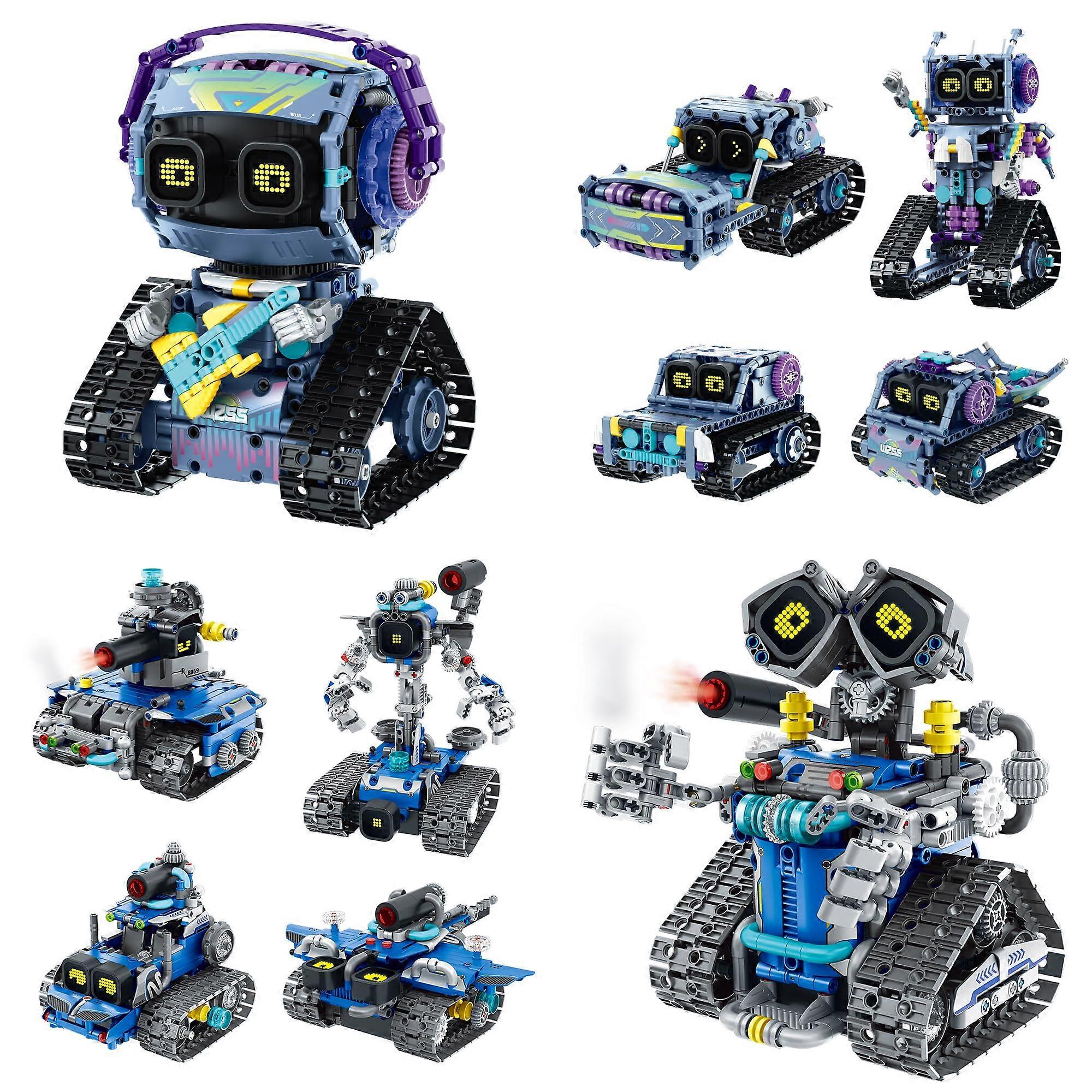 STEM Robot Kit 5in1 Buildable Models with Bluetooth App Control, Coding Robot Toy for Ages 814