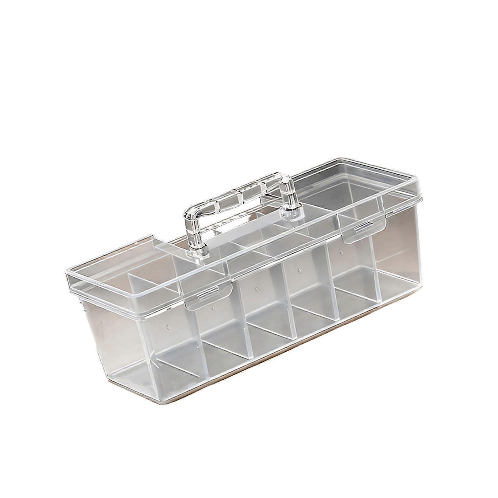 Heavy Duty Transparent Container Tool Box With Secure Lock Ideal For Electronic Components DIY Tool Stackable Design Multicolor