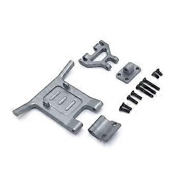 Gray Aluminum Alloy Front Bumper Upgrade Parts for Wltoys 124016 124019 RC Car Buggy Racing Protection
