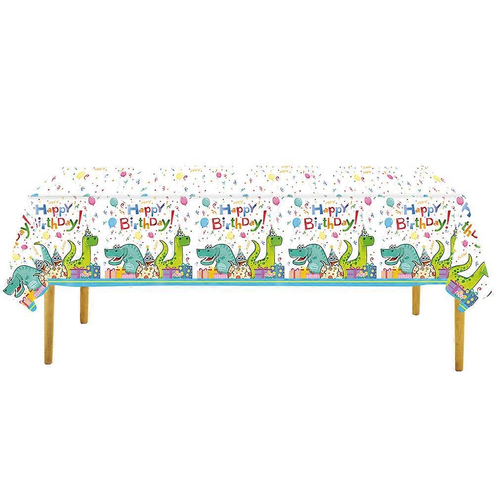 Dinosaur Pattern Disposable Tablecloth for Theme Party Table Cover