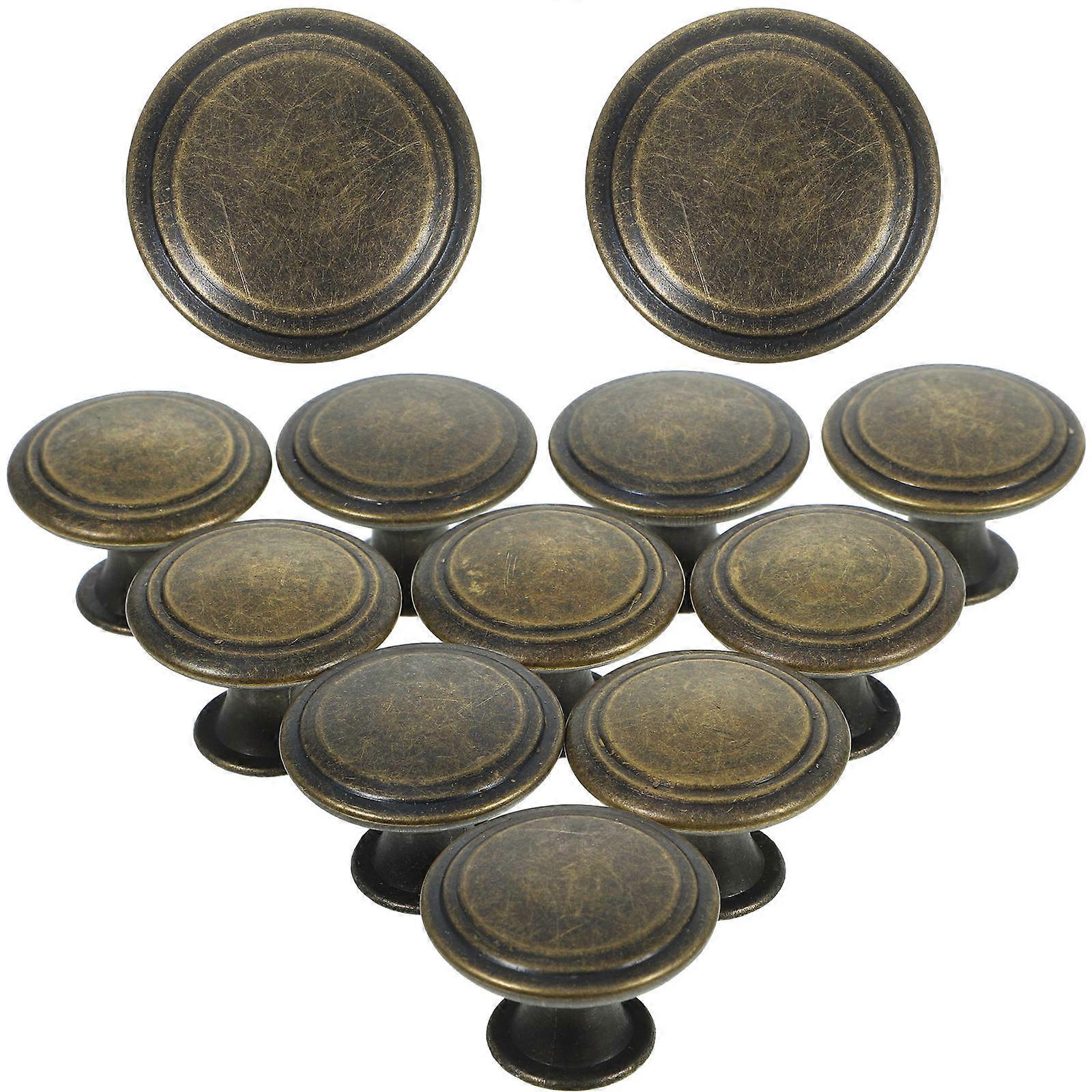 Decorative Door Knobs Dresser Drawer Knobs for Door 48Pcs Dark Green Iron