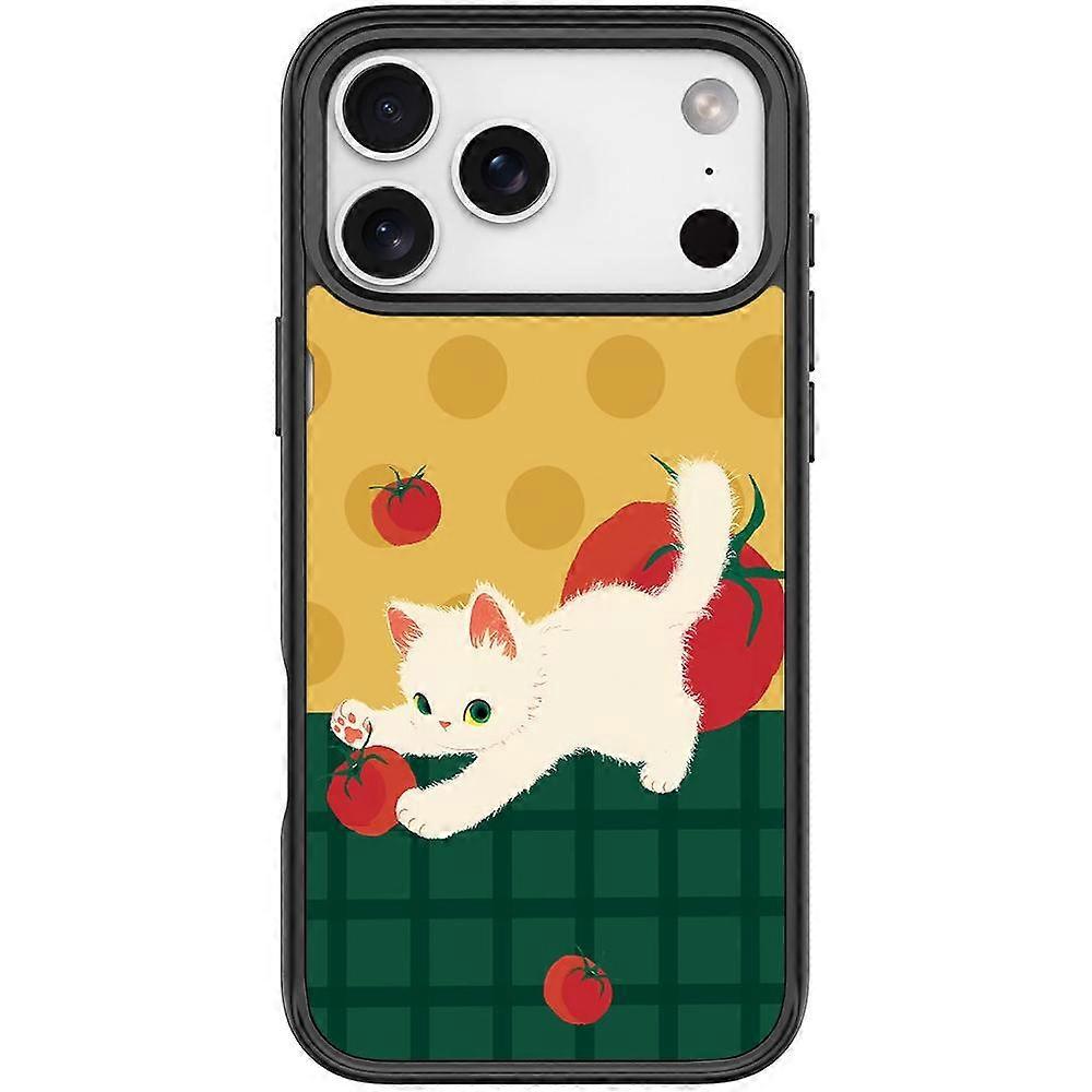 Tomato Cat Pattern Magnetic Phone Case