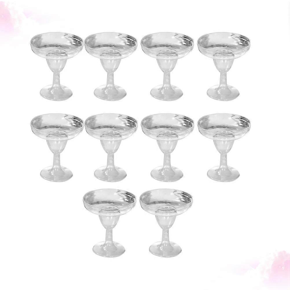 Condiment Containers Cups for Dessert Use 10Pcs Transparent Goblets