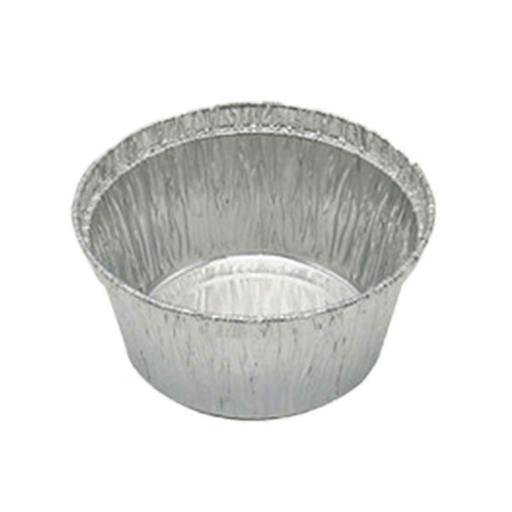 Tin Foil Round Grill for Baking 20Pcs Silver Set