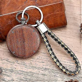 Moda Vintage Legno Movimento al Quarzo Cassa Orologio da Tasca Orologi