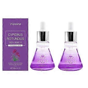 2 sueros para la piel de Cyperus rotundus, aceite de Cyperus rotundus para depilar, reduce el crecimiento del vello, aceite corporal hidratante y calmante natural.