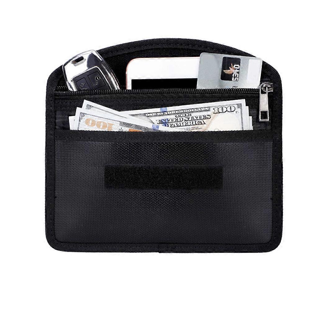 Fireproof Document Bag Portable Phone Pouch Important Document Holder Safe File Bag