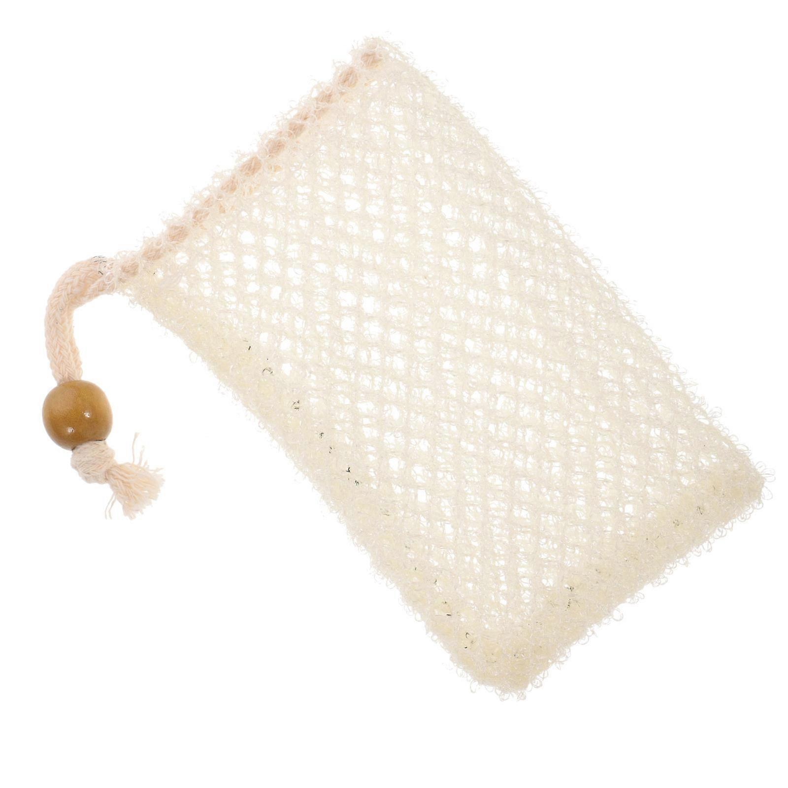 Foaming Net Soap Storage Bag for Exfoliation with Drawstring Design