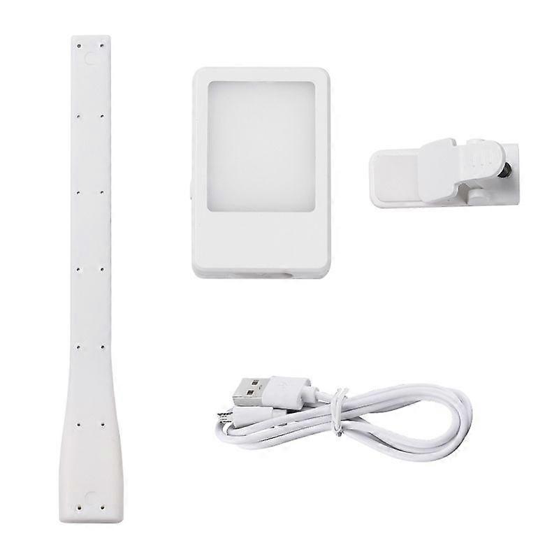 LED Reading Light Clip Book USB Charging Mini Bedside Learning Lamp