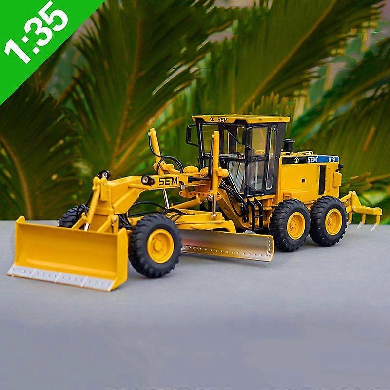 1:35 Escala Diecast Engineering Construction Machinery Model Toy para Cat Sem919 Grader Model Alloy Replica Collection Toys