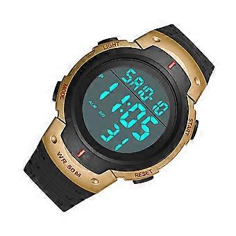 Waterproof Electronic Watch Mountain-Climbing Sports Watch for Man 1Pcs Golden