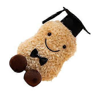Plush Potato Peanut Plush Toy Year of 2026 Graduation Outfit Ideal Student Gift For Commencement Ceremony Multicolor