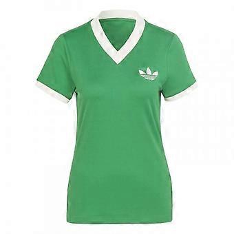 Adidas Originals T-shirt met V-hals en korte mouwen voor dames