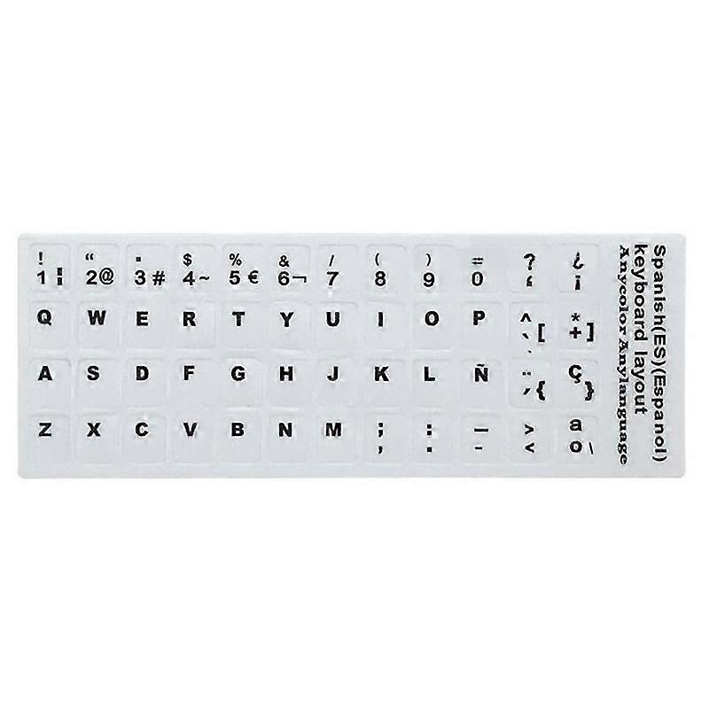 Capa do teclado do teclado de letras espanhola para notebook computer desktop