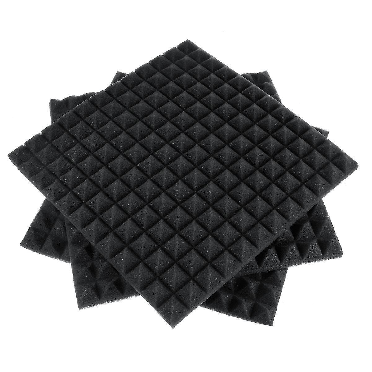 4 Pcs Soundproofing Acoustic Foam Sound Treatment Absorption Wedge Tiles Studio Room