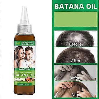L’huile de Batana pour la croissance des cheveux, 100% pure huile de Batana du Honduras élimine efficacement les pointes fourchues et ajoute de la brillance