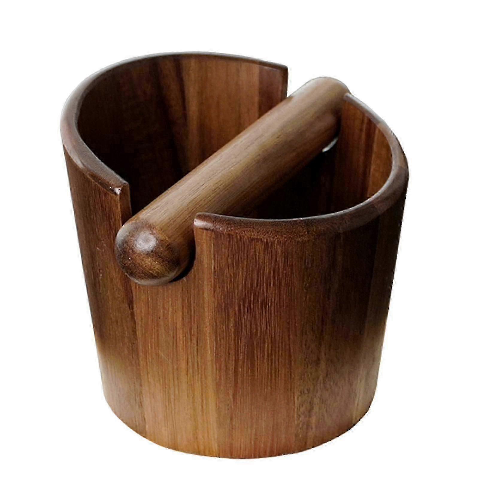 2025 Coffee Knock Box Tre Solid Multipurpose For Kaffebar Kjøkken Espresso