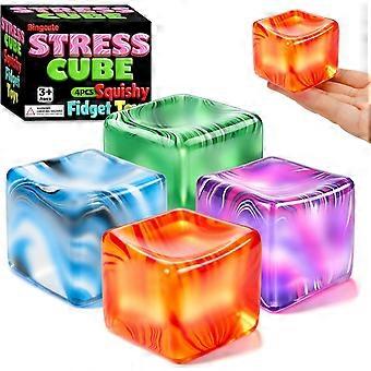 Pack Squishy Fidget Stresskubbollar för vuxna barn tonåringar ångestlindring, långsamt stigande Squishies kläm sensoriska leksaker kontor klassrum födelsedagsfest