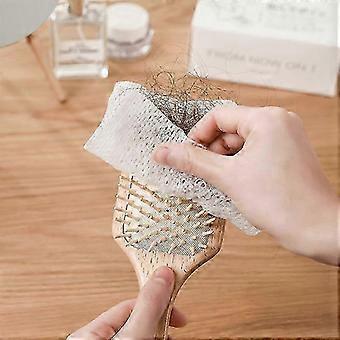 Ferramentas de limpeza de escova de cabelo, 50 unidades de redes descartáveis ​​para remover resíduos de penteados.