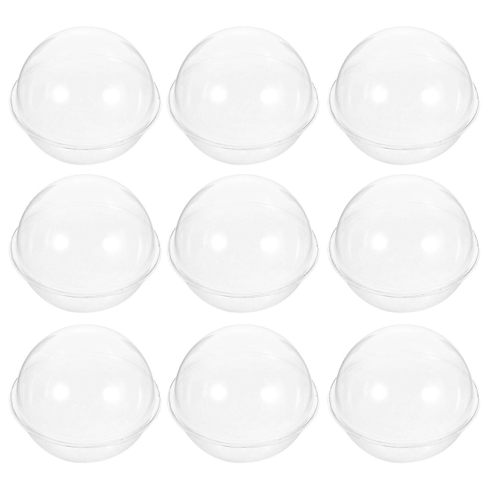 Transparent Cupcake Box for Storage with 10Pcs Clear Single Boxes