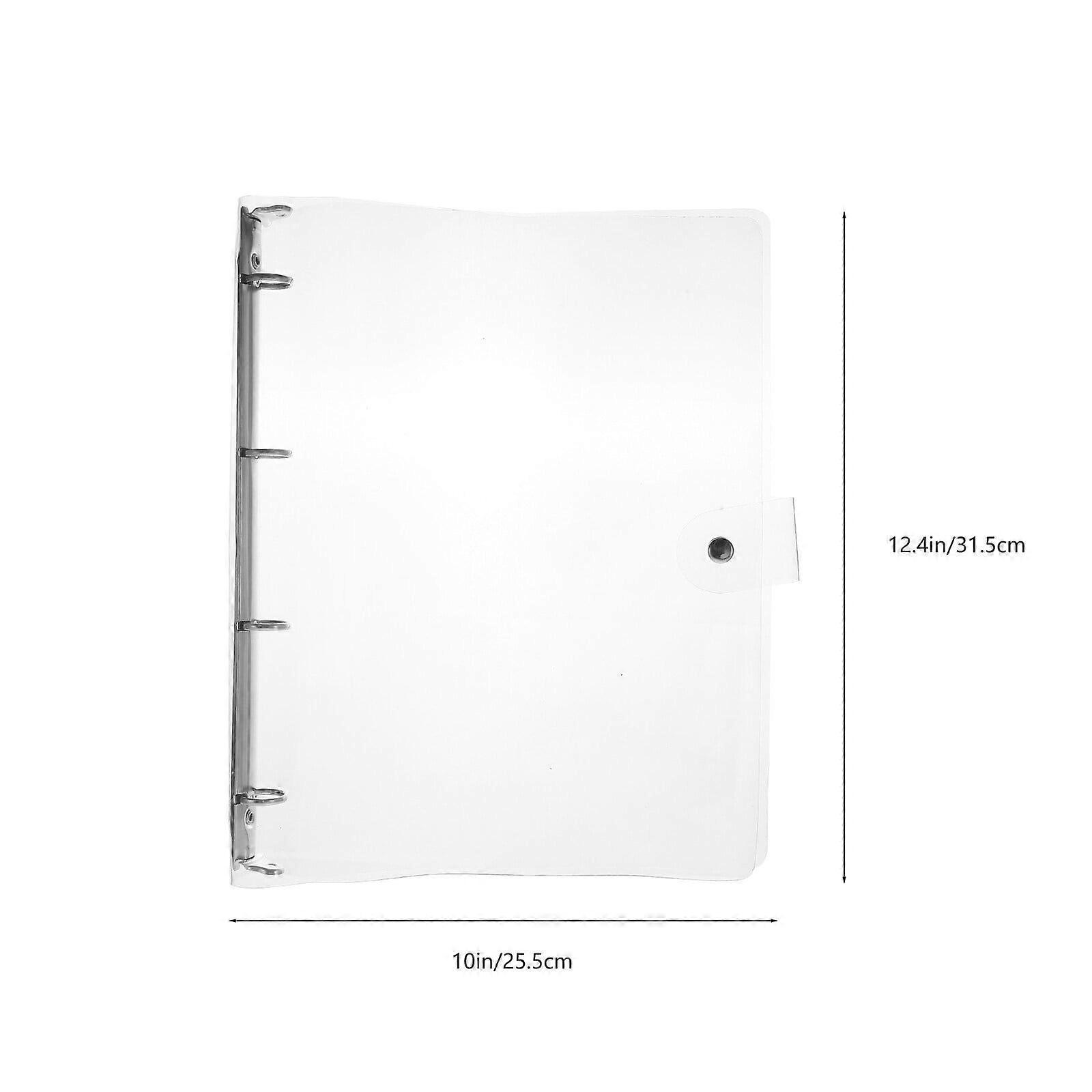 Binder Notebook Shell Plastic A4 Scrapbook Shell Plastic Binder Folder Loose-leaf Notebook Shell