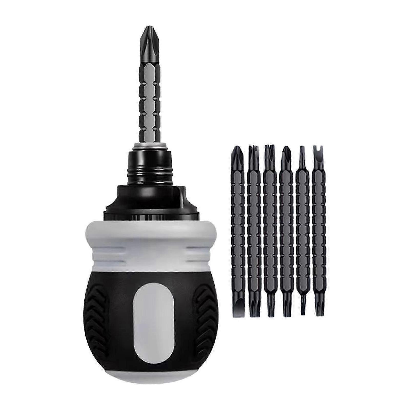 Ratchet Screwdriver Set Detachable Portable Versatile Ratcheting Screwdriver