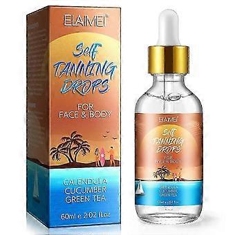 Self-tanning drops for face and body, tanning drops, natural sunless self-tan for a radiant and natural complexionSSZFV