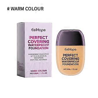 Waterproof Concealer Foundation, Brighten Skin Tone Without Stuck Powder, Refreshing and Moisturizing, Light and Moisturizing Foundation