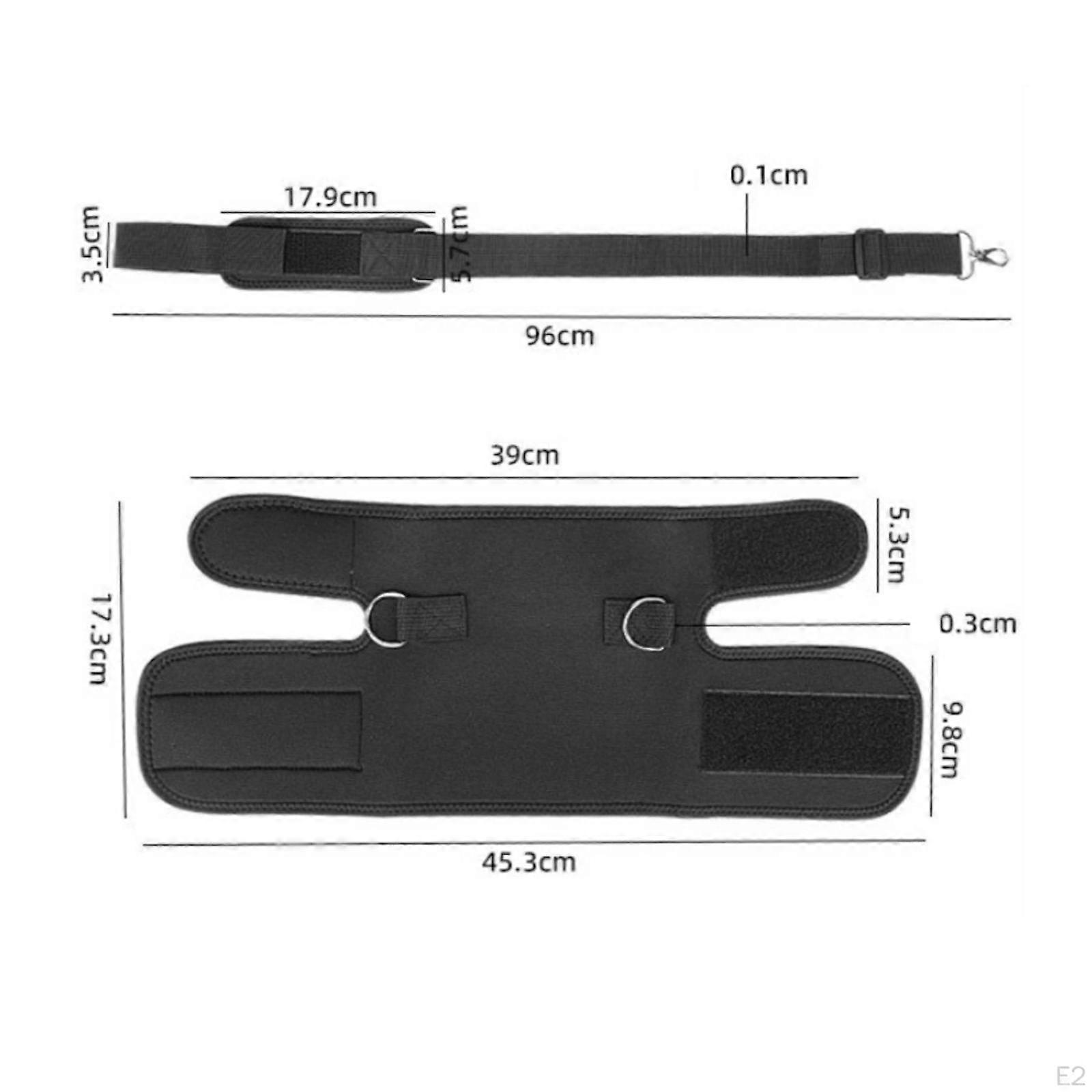 Adjustable Leg Fixation Strap | Padded, with Buckle, for Posture Training