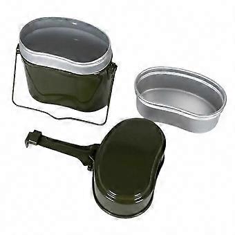 High-Temperature Resistant Layered Bento Lunch Box, Aluminum Alloy Multifunctional Container for Hiking, Camping & Outdoors