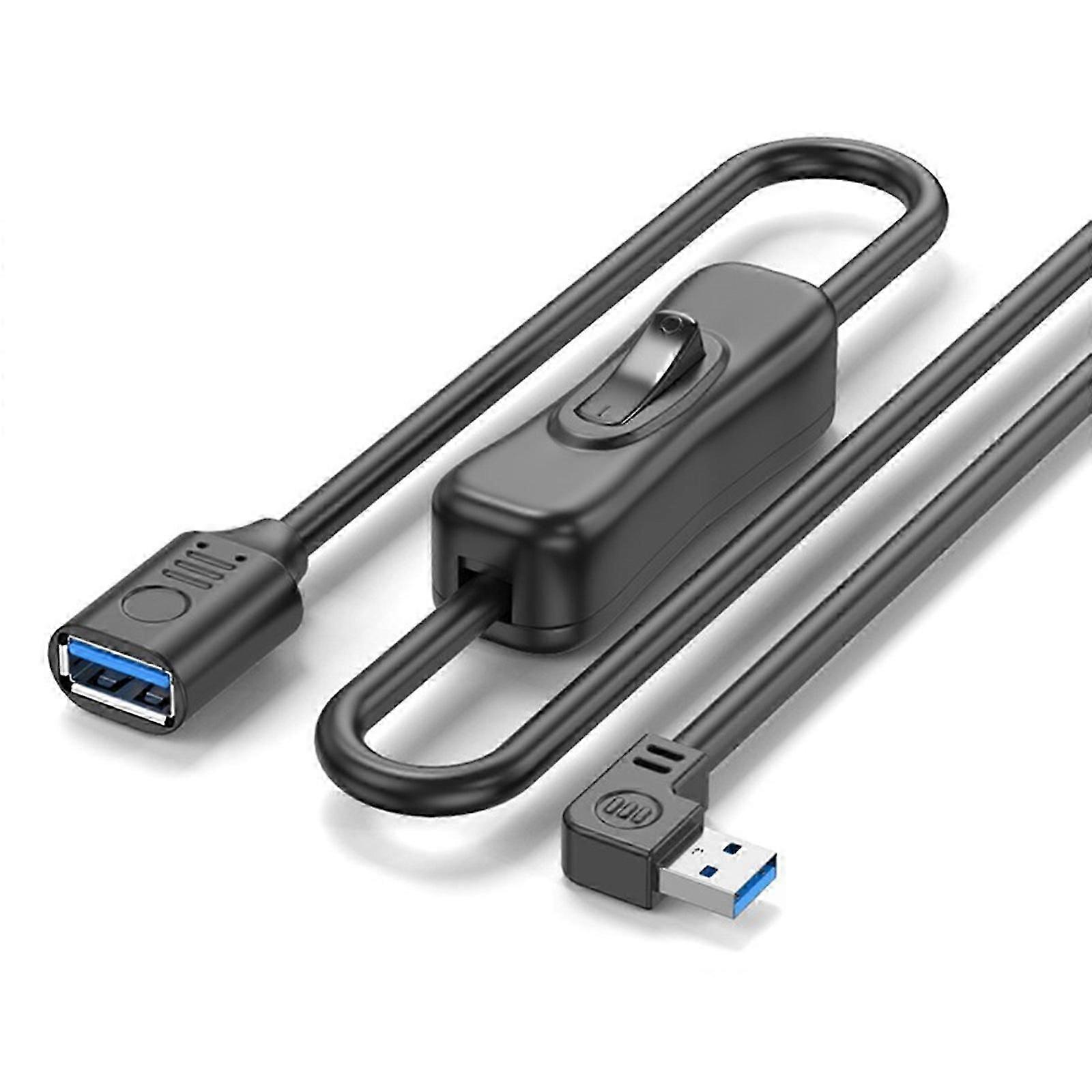 0 extension cable with on off button for flexible bending