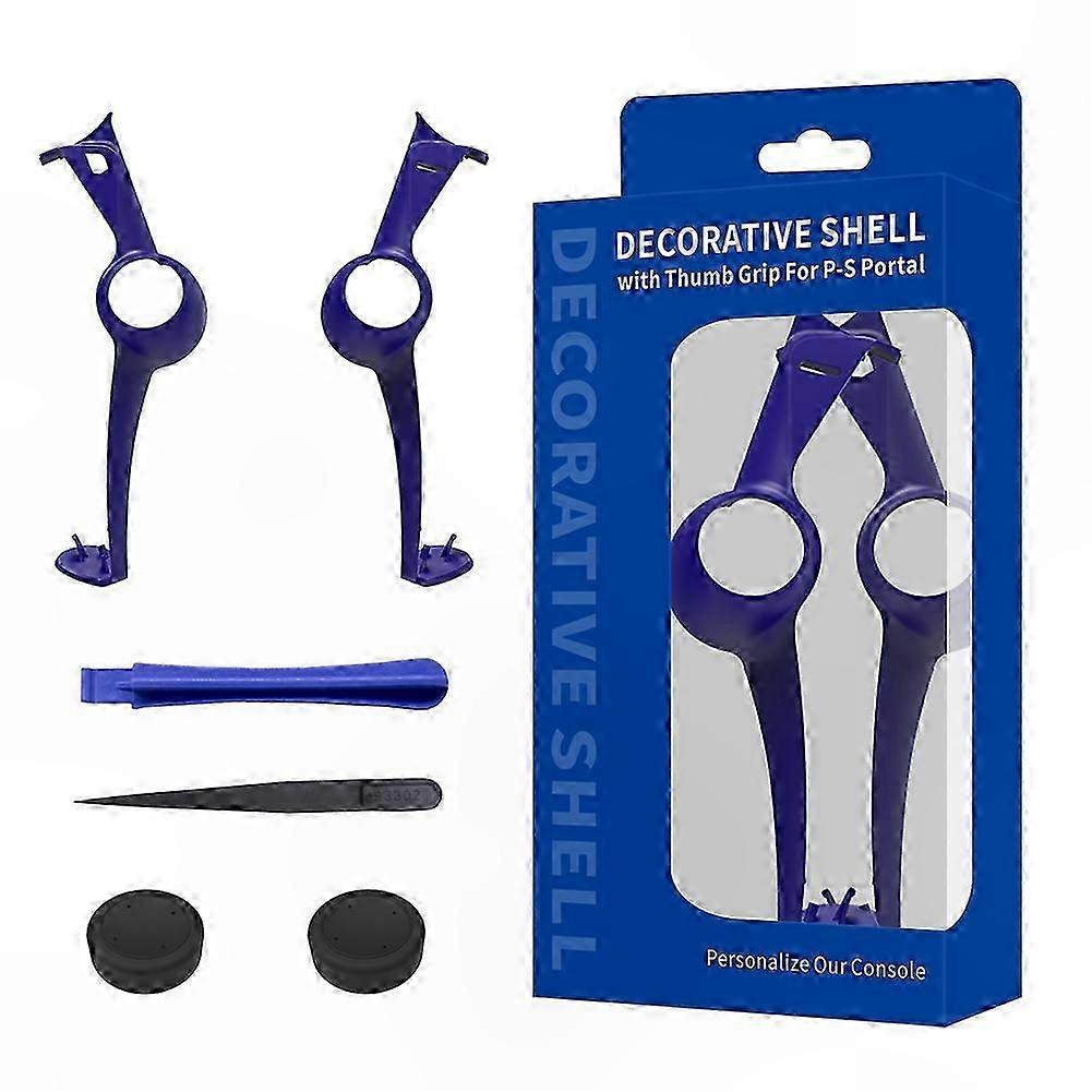 Handheld Case Compatible with PS5 Portal Handheld, Protective Case with Replaceable Decor Strip and 2 Rocker Caps