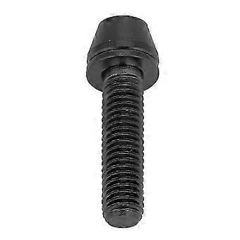 8 mm konisk hovedskrue med skive, kompatibel med mountainbike, sort, M5x20.WHBYV