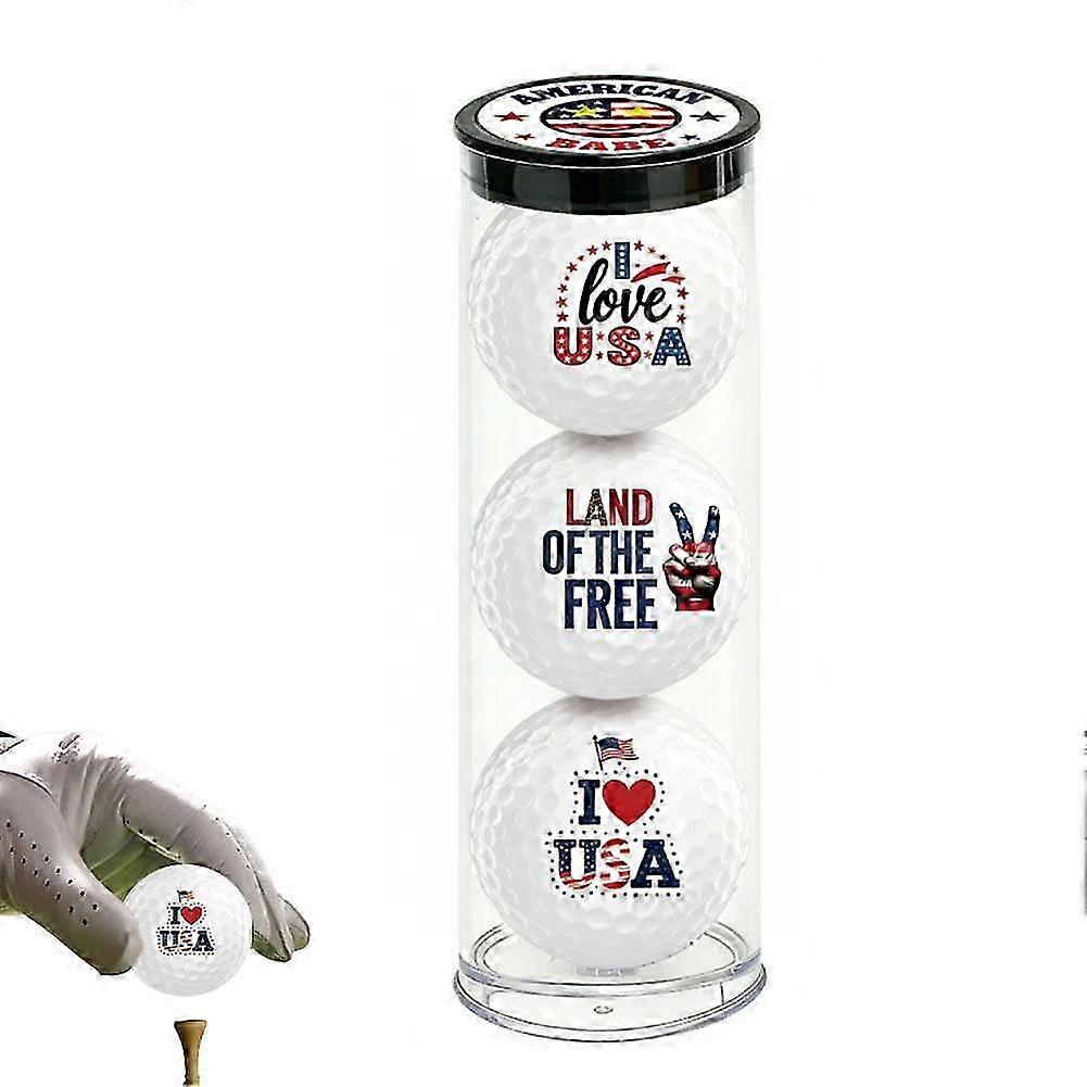 American-Themed Golf Balls Set