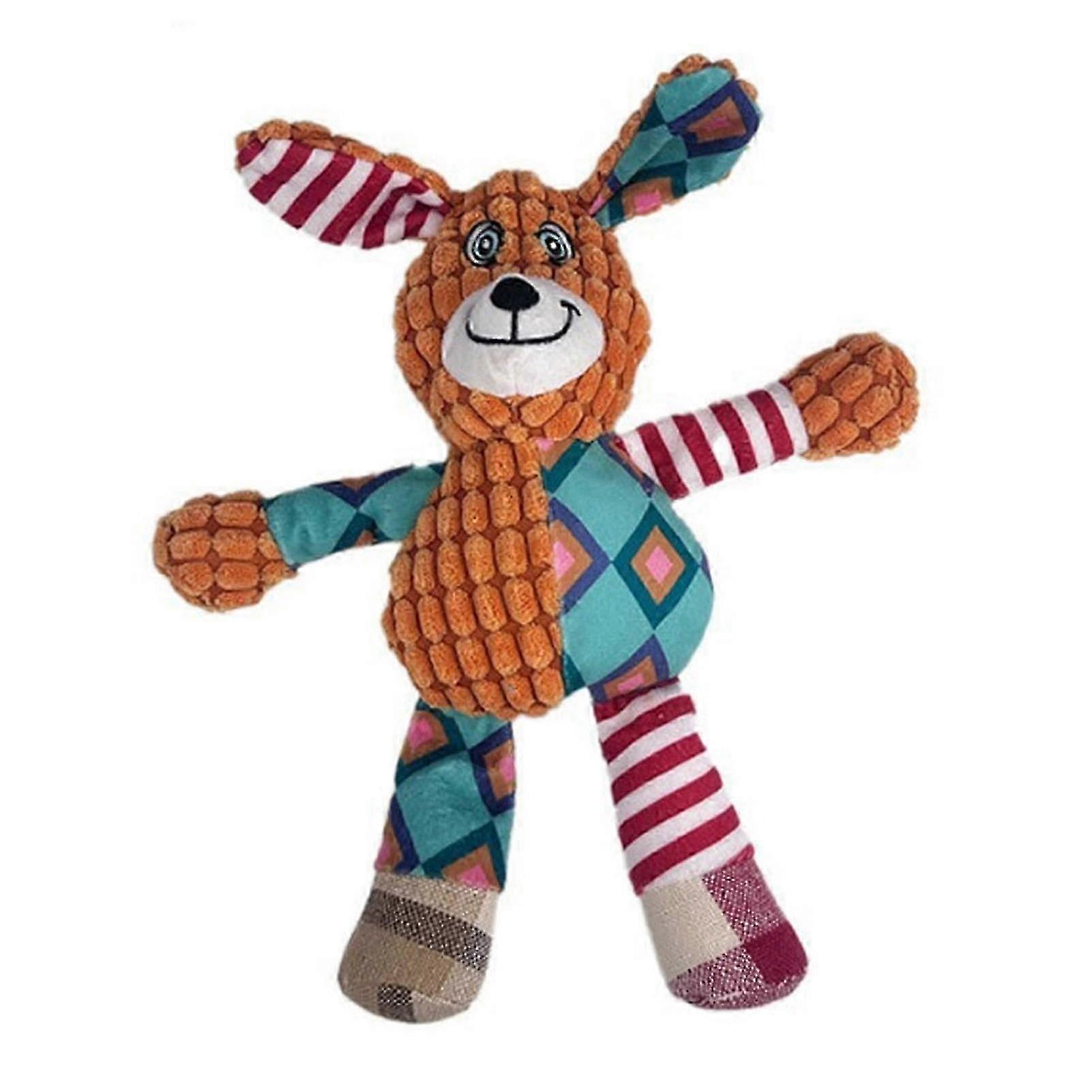Textured Squeaky Plush Chew Toy Durable