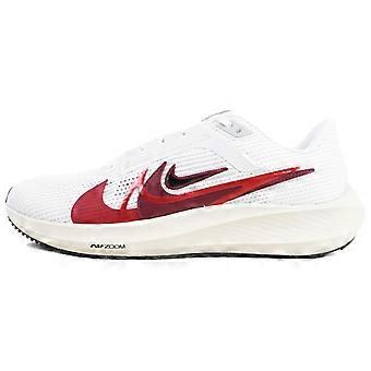 Nike Air Zoom Pegasus 40 Slitesterk støtte Lav topp Casual treningsløpesko Herre Hvit Rød FB7179-101