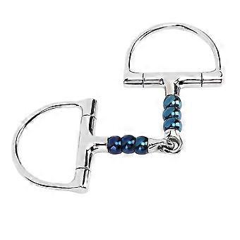 Stainless Steel D Ring Snaffle Bit 125mm, Anti Biting Horse Mouth Bit compatible with Horses