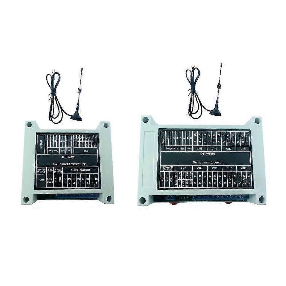 8CH 433M Bidirectional IO Controller Point-to-Point Feedback Remote Controller Relay Swicth Module f