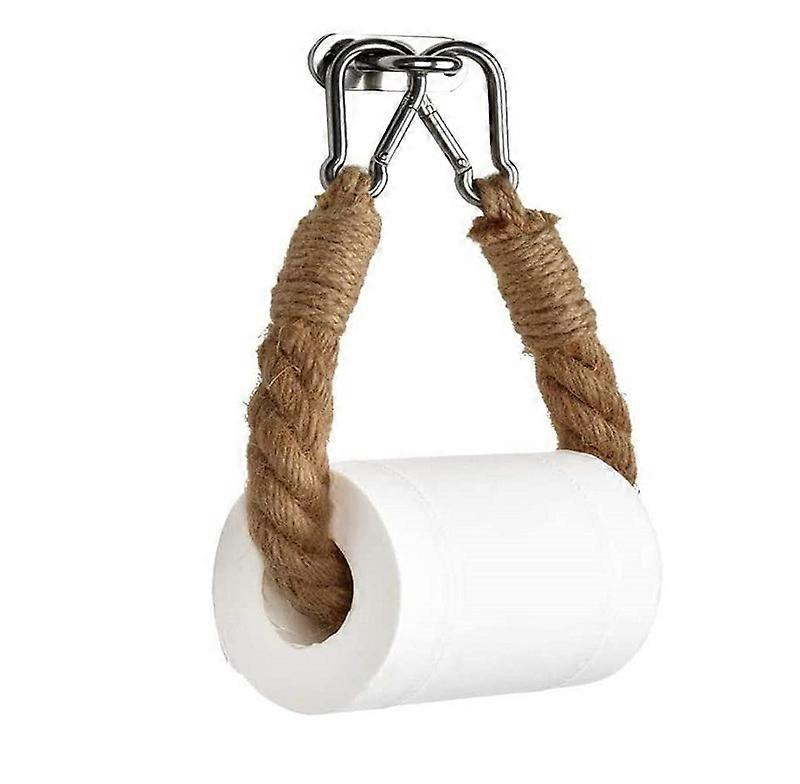 Jute Rope Towel Holder Boho Chic Industrial Elegance