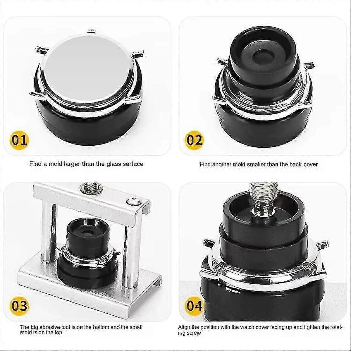 12pcs Watch Presser Set Watch Back compatible with CASE Closing Tool DP