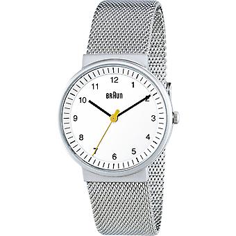 Braun classic lady Japanese Quartz Analog Women Watch with BN0031WHSLMHL Stainless Steel Bracelet