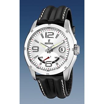 Festina f16481/1 Quartz Analog Man Watch with Cowskin Bracelet F16481/1