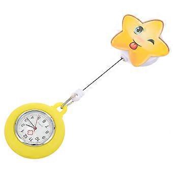Verpleegkundig horloge, draagbaar zakhorloge voor dagelijks gebruik met clipsluiting.