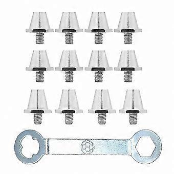 12x Football Boot Spikes, Soccer Studs Anti Slip Screw in Football Cleats