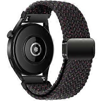 Braided Sport Band for Samsung Galaxy Watch 6 5 4 3, Starlight Black 20MM Strap, Easy Installation