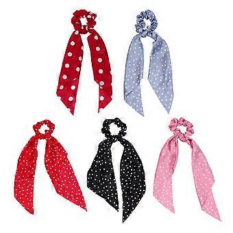 12pcs Cheveux Foulard Chouchous Femmes Filles À La Mode Arc Chouchous Bandes De Cheveux Cravates Queue De Cheval Porte