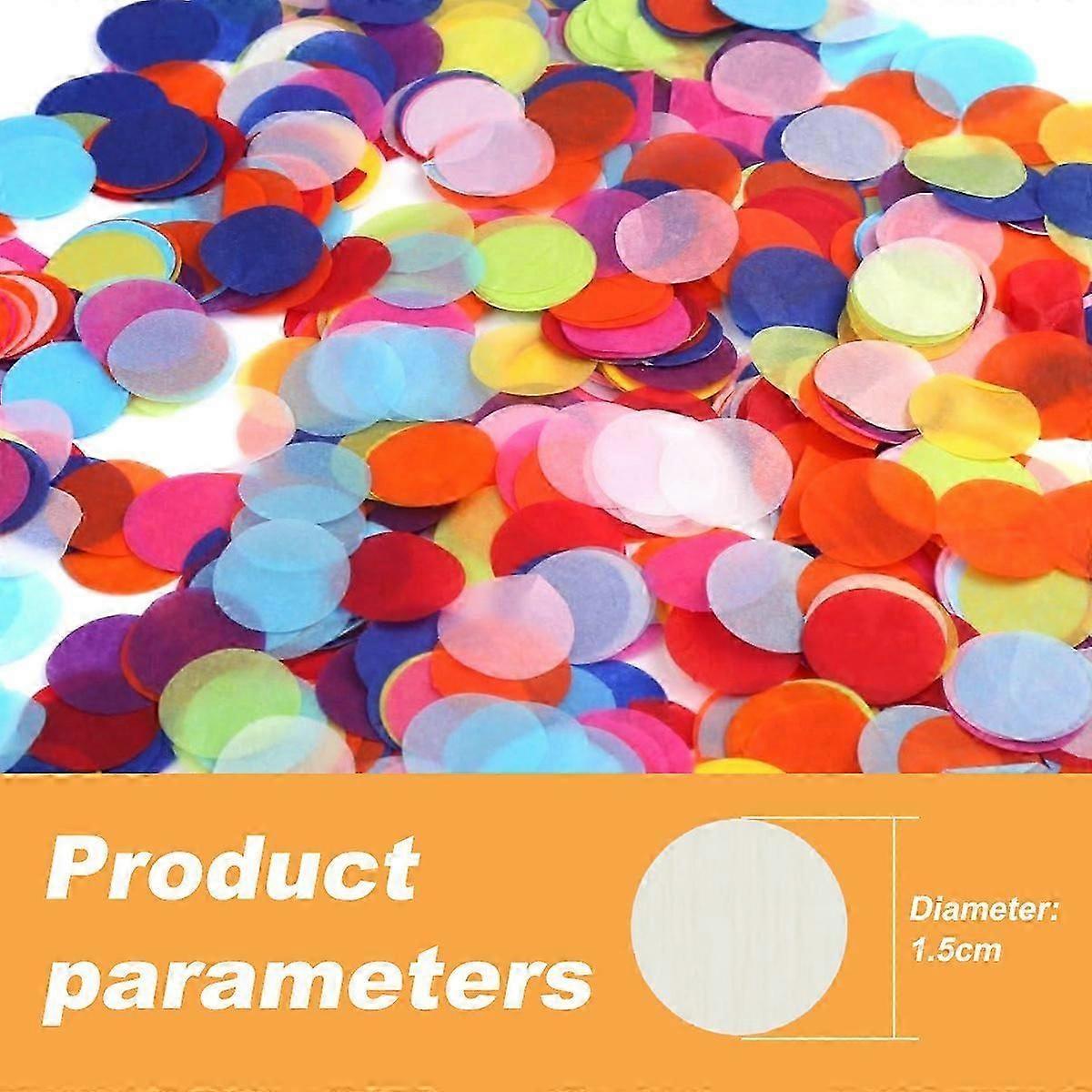 Multicolored Paper Round Confetti compatible with Celebration Use