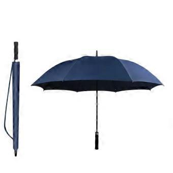 Windproof Travel Umbrella for Men, Large Golf Style with Long Handle, Fast Drying Blue Canopy